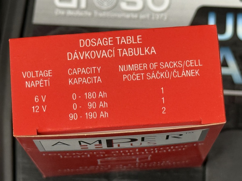 Dávkovací tabulka pro Amper Plus by měla být vždy uvedena na obalu výrobku nebo v příbalovém letáku. Je to nejdůležitější zdroj informací o správném použití a dávkování tohoto přípravku.